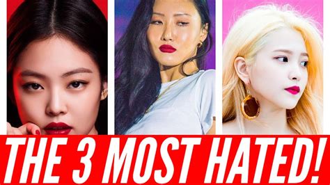 the 3 most hated female k pop idols youtube