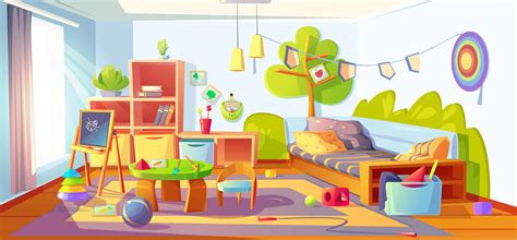 Messy Kids Room Vector Art Icons And Graphics For Free Download