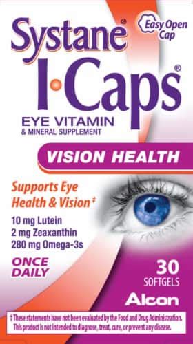 Systane I Caps Eye Vitamin And Mineral Supplement Softgels 30 Ct Smith