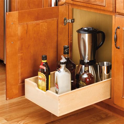 When you design a kitchen or any other storage cabinetry system such as laundry room counters, garage counters, home office desk systems, you need to figure out a good balance between drawers and cupboards with shelves (or open shelves). Kitchen Base Cabinet Wood Pull-Out Drawers w/ 3/4 ...