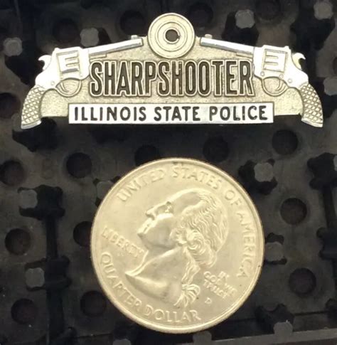 Vintage Illinois State Police Sharpshooter Uniform Pin 1999 Picclick