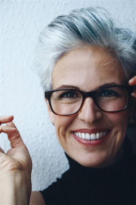 30 Fabulous Hairstyles For 50 Year Old Woman With Glasses Grey Hair
