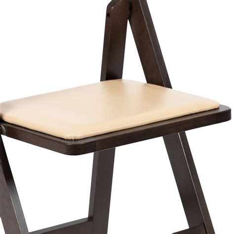 Portable and easy to store, these folding padded chairs shop our extensive selection of folding chairs with cushions. Chocolate Wood Folding Chair with Detachable Vinyl Padded ...