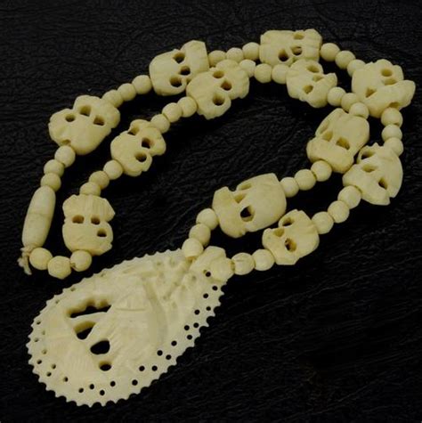 Vintage And Antique Jewellery Carved Ivory Elephant Necklace Was Sold