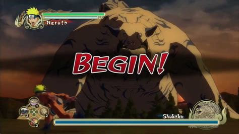Naruto Vs Shukakugaara Boss Battle Storm 1 Youtube