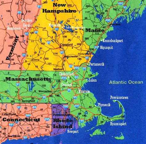 New Hampshire Coastal Map Hyde Park Chicago Map