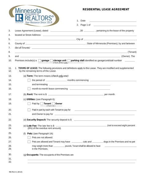 All rights this form has been approved by the california association of realtors national association of realtors®. Free Minnesota Association of Realtors Lease Agreement - PDF | eForms