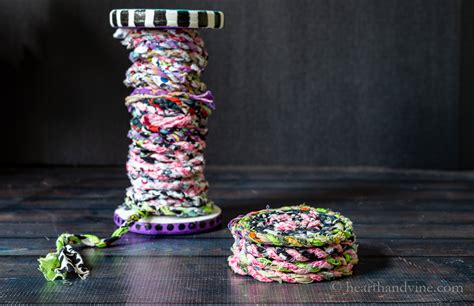 Diy Fabric Coasters From Fabric Twine Hearth And Vine