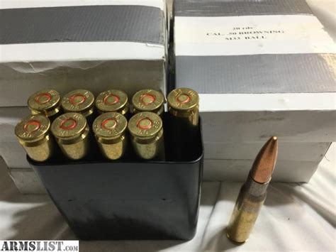 Armslist For Sale Browning 50 Bmg M33 Ammunition 20 Rounds 75