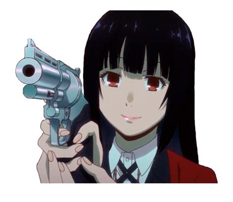 View Gun Anime Girl Pointing Gun Meme Transparent