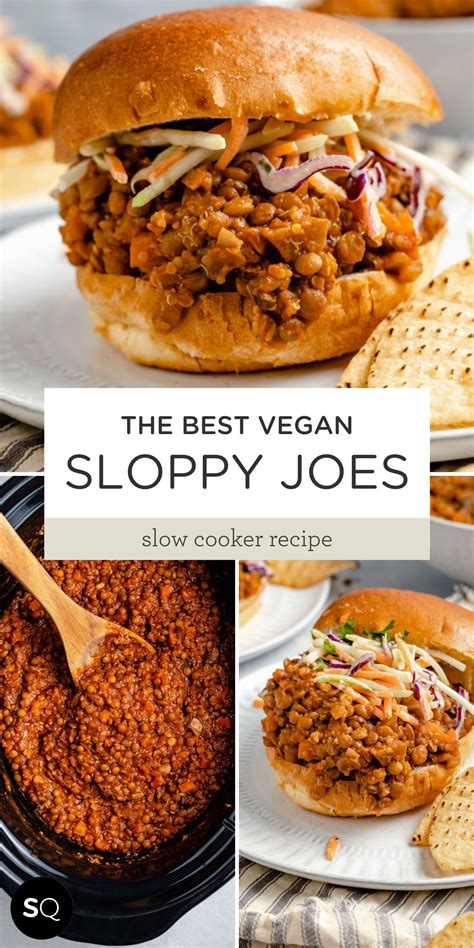 The Best Vegan Sloppy Joes Recipe Vegan Sloppy Joes Lentil Vegan