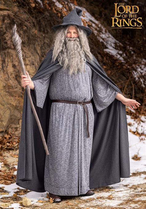 Mens Plus Size Gandalf Lord Of The Rings Costume