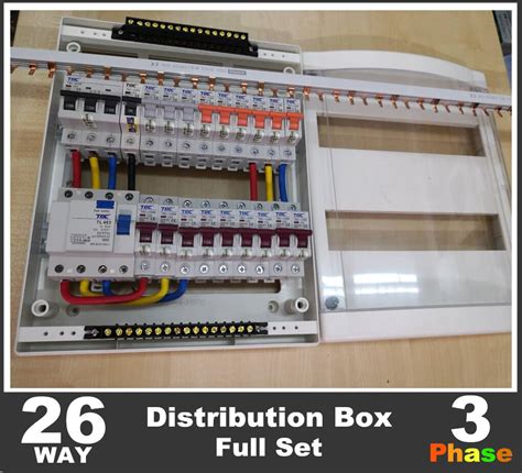 Way Phase Distribution Box Db Full Set P A Rccb Ma C W Mianswitch Pole Mcb Foc