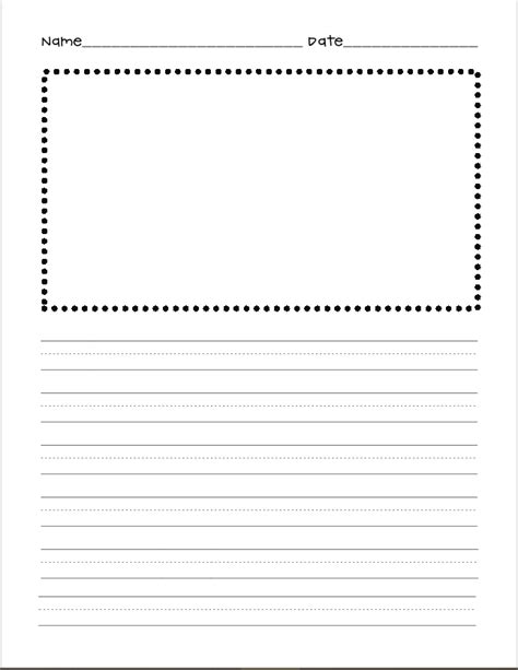 Blank Writing Paper Des 1st Grade Digital Learning Website