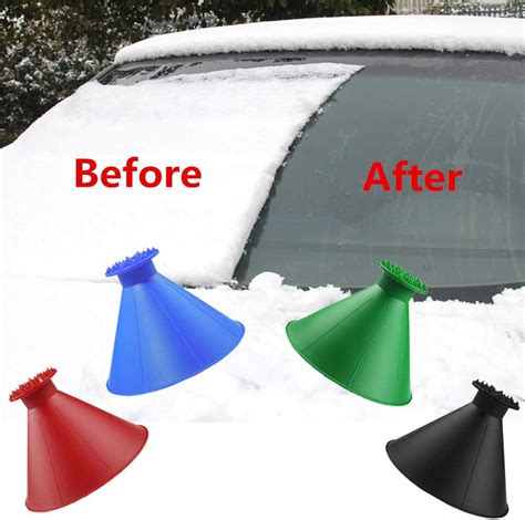 Buy Round Windshield Ice Scraper Magic Cone Shaped Car Windshield Ice
