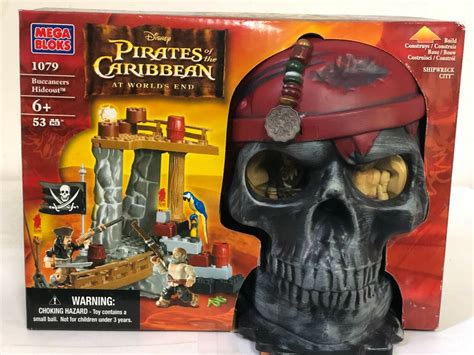 Mega Bloks Pirates Of The Caribbean Skull Playset 1079 Gray 165