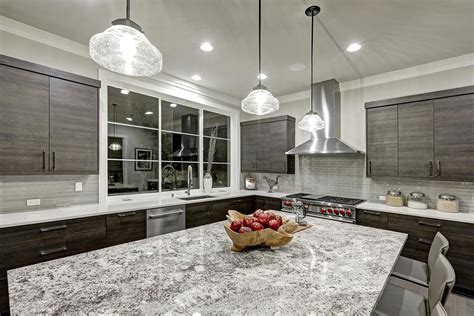 Calcatta verona quartz with grey & white cabinetry. Quartz Countertop Fabrication & Installation | Peoria ...