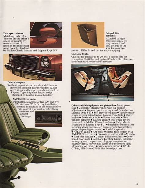 Gm 1974 Chevrolet Chevelle Sales Brochure