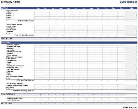Business Budget Templates Free Word Excel Pdf Formats Samples