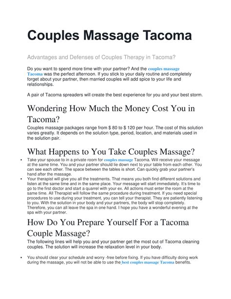 Ppt Couples Massage Tacoma Powerpoint Presentation Free Download Id10657226