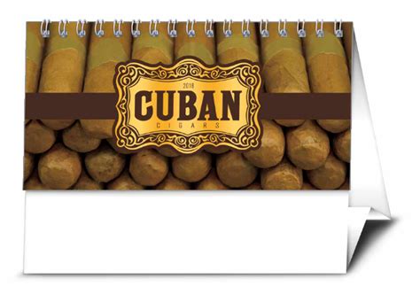 2018 Cuban Cigars Desk Calendar 6 X 4 12 Imprinted Tent Style Calendar