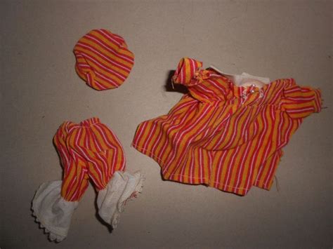 Vintage Barbie Clone Maddie Mod Sleepy Stripes Outfit 1732 Vintage