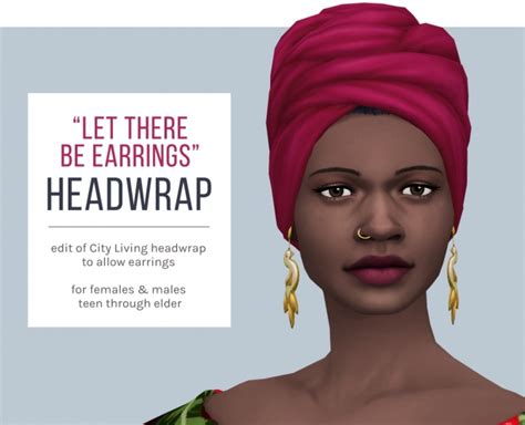 Let There Be Earrings Headwrap At Femmeonamissionsims