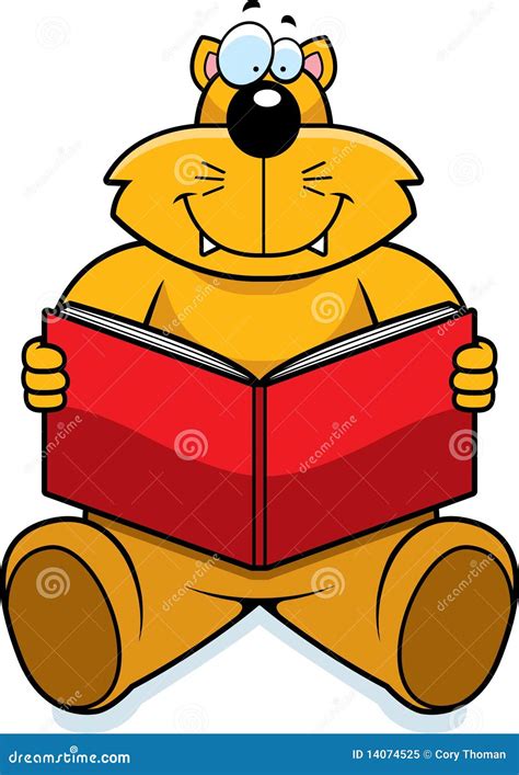 Cat Reading Stock Vector Illustration Of Story Cartoon 14074525