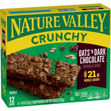 Nature Valley Oats And Dark Chocolate Crunchy Granola Bars 6 Ct 149