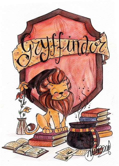 Cartoon Gryffindor ️ ️ Harry Potter Drawings Cute Harry Potter