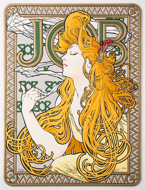 Alphonse Mucha Job Cigarettes Poster Gratuit Affiche