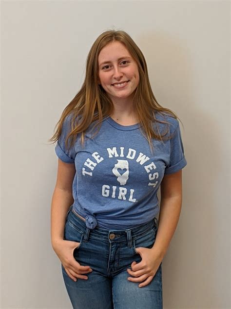 Illinois Midwest Girl T Shirt Heather Blue Products