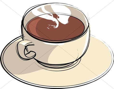 Tan Mug With Steam Clipart Coffee Hour Clipart