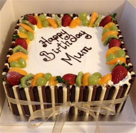 Wrap in cellophane or christmas paper and give as gifts to friends and family. Image result for fresh cream cakes with fruit on top ...