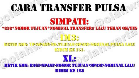 Stop layanan sedot pulsa via umb. Cara Transfer Pulsa Simpati, IM3, XL, 3, Smartfren