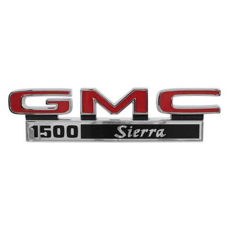 1971 1972 Gmc Truck Front Fender Emblem “gmc 1500 Sierra” Sold As A