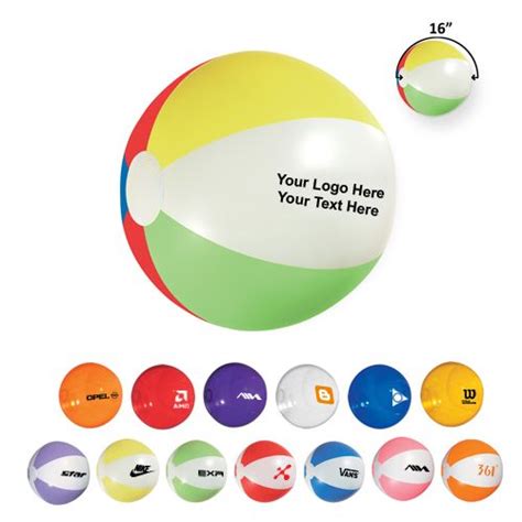 are you getting ready for summer promotions order these 16 inch customized beach balls since