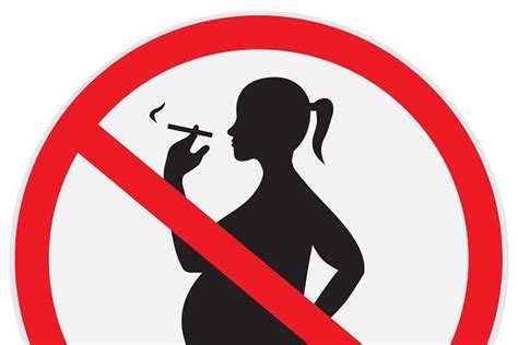 No Smoking While Pregnant Sign Custom Designed