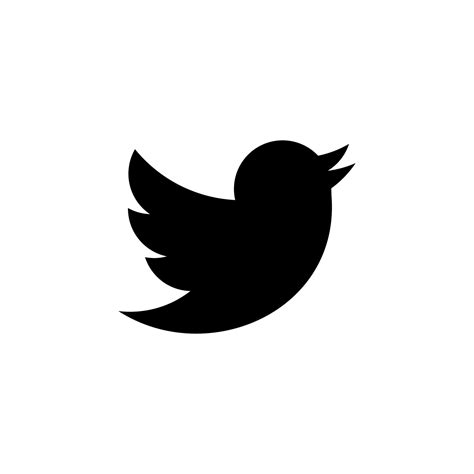 Logotipo De Twitter Negro Vector De Icono De Twitter Negro Vector
