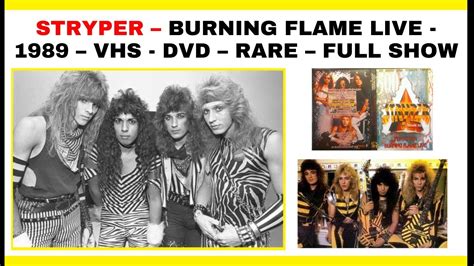 Stryper Burning Flame Live Vhs Dvd Rare Full Show