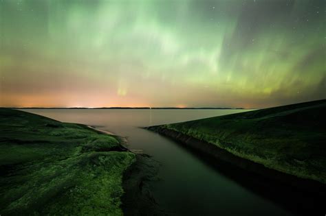 Wallpaper Sunlight Landscape Night Nature Reflection Green