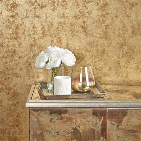 Distressed Gold Leaf Self Adhesive Wallpaper Tempaper Touch Of