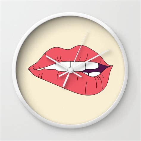 Buy Sexy Lips Wall Clock By Newburydesigns Worldwide Shipping Available At Just