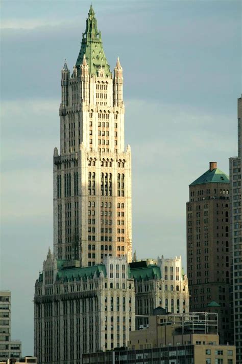 El Edificio Woolworth Nueva York Su Construcción Terminó En 1913 Y