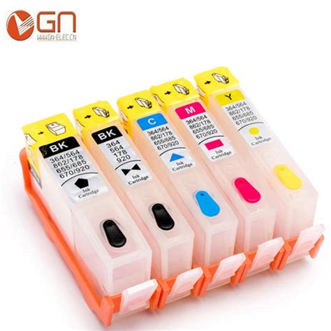 Gn For Hp178 178xl Refillable Ink Cartridge For Hp 178 Photosmart 5510