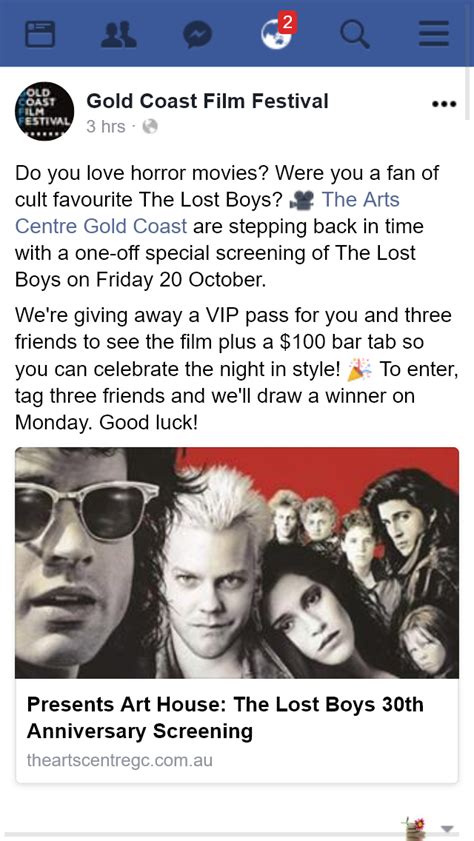Gold Coast Film Festival Win Vip Pass To See The Lost Free Hot Nude