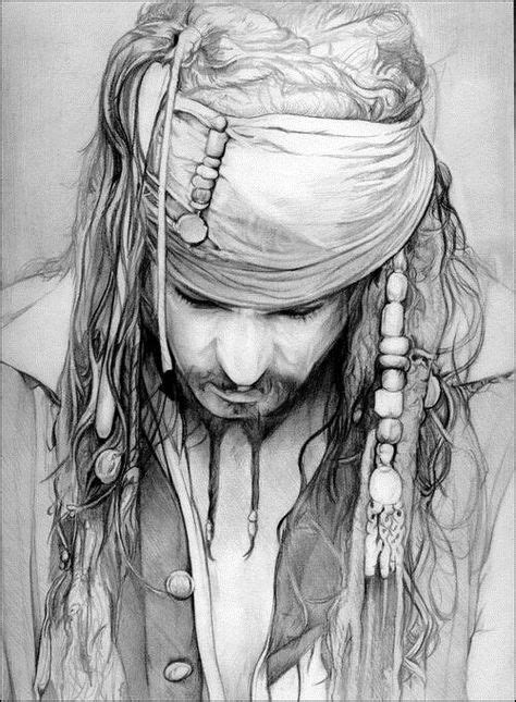 Pencil Drawing Johnny Depp Karakalem Jack Sparrow Drawing Sparrow Art