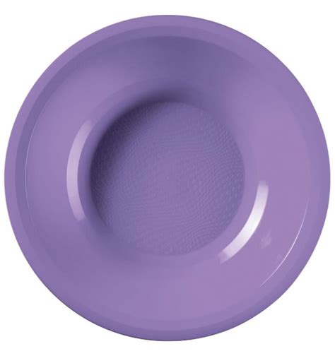 Assiette Plastique R Utilisable Creuse Lilas Pp Mm Ut S