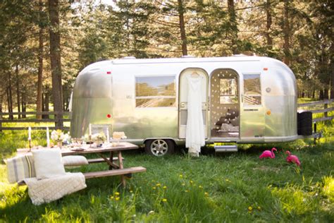 Outdoor Airstream Elopement Camp Wedding 100 Layer Cake