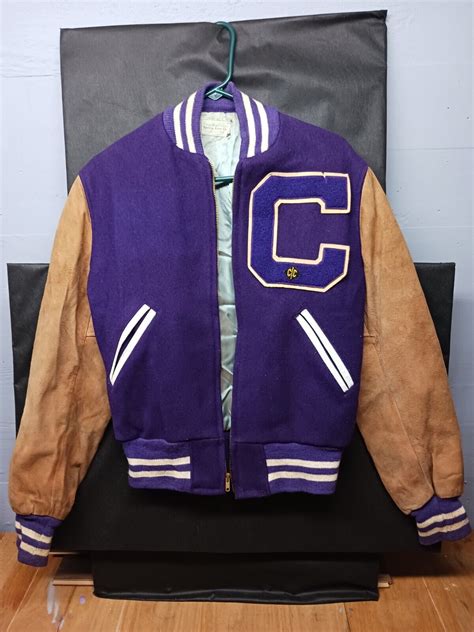 Vintage 1950s Letterman Varsity High School Jacket Co Gem